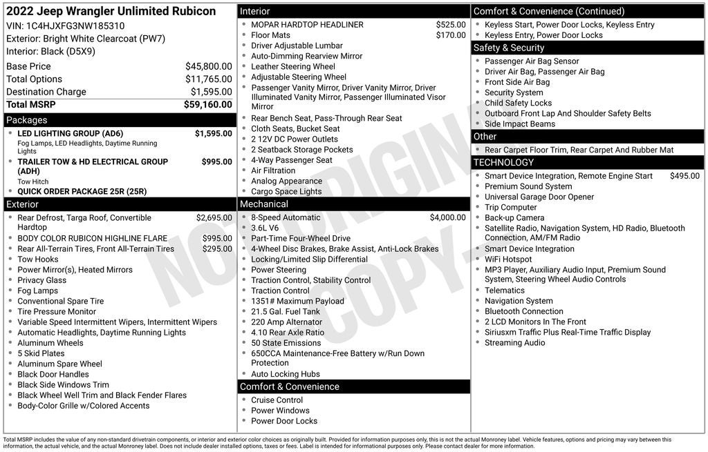 2022 Jeep Wrangler Unlimited Rubicon