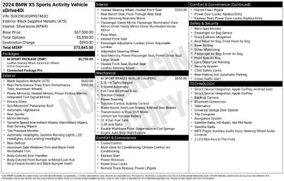 2024 BMW X5 xDrive40i