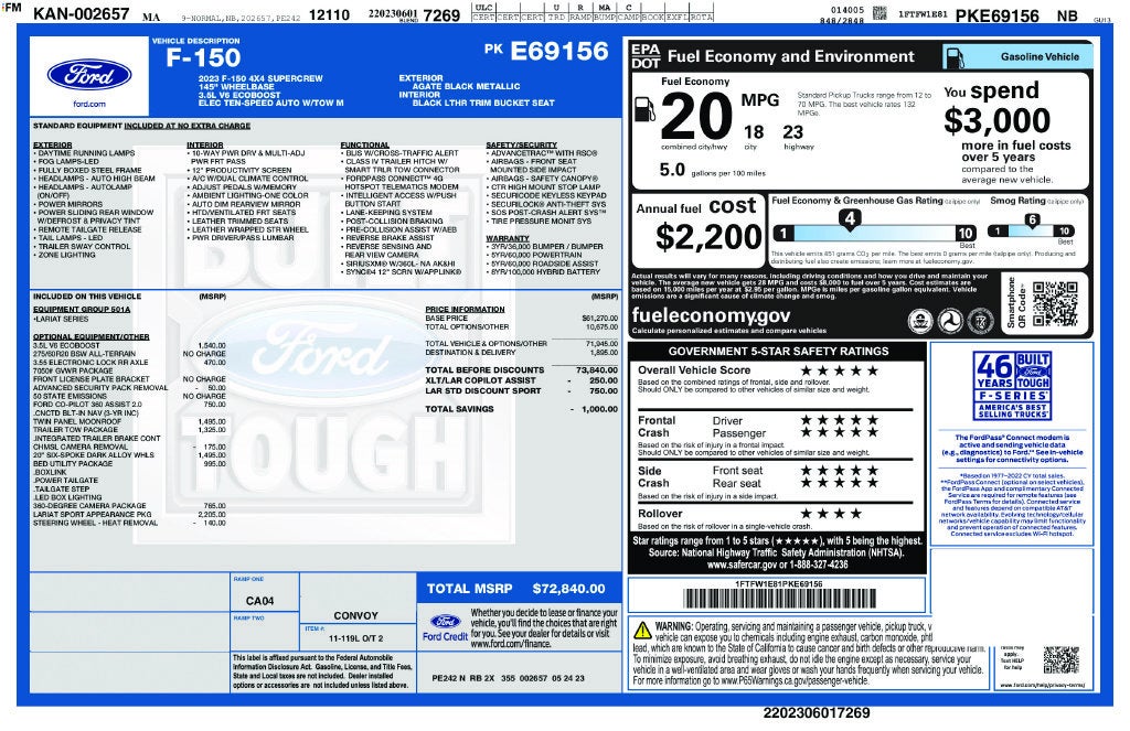 2023 Ford F-150 Lariat
